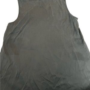 Eileen Fisher Silk Dark gray/black tank blouse Size M